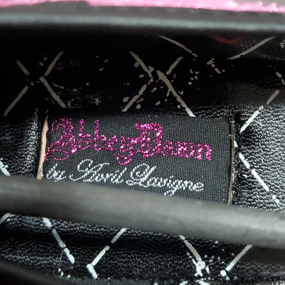 Abbey Dawn by Avril Lavigne Rebel Yell Punk Flattie in Hot Pink, skull - Picture 12 of 15